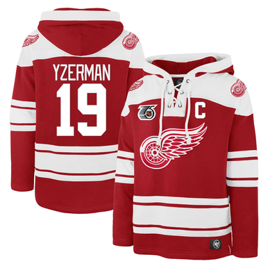 Steve Yzerman Detroit Red Wings '47 Retro Freeze Superior Lacer