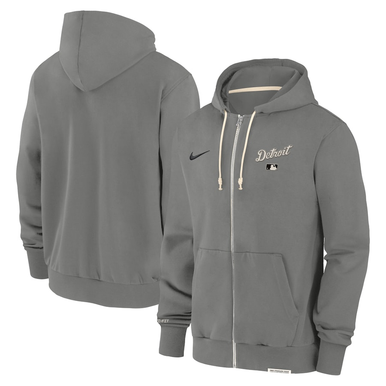 Detroit Tigers Nike Full-Zip Travel Hoodie - Dark Steel Gray