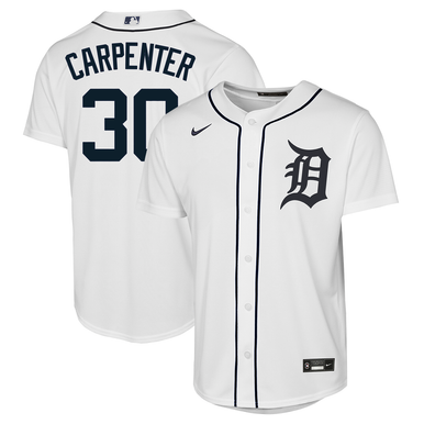 Kerry Carpenter Detroit Tigers Nike Youth Home Replica Jersey - White
