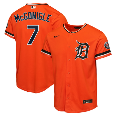 Kevin McGonigle Detroit Tigers Nike Youth Alternate Home Stadium