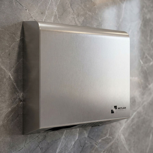 Hand Dryer Satin Stainless-Steel 2400W Adjustable IP21 28cm