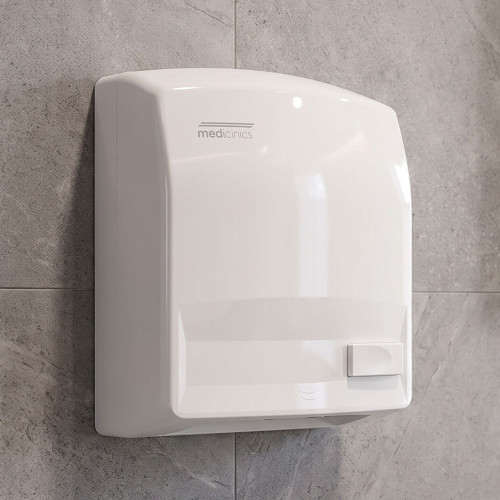 Hand Dryer White Push Button 1640W 30cm
