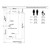 Hand Dryer Black and White Hands-In Blade Adjustable 1500W 67cm