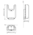Hand Dryer Black and White U-Design 1500W 56cm