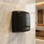 Hand Dryer Matte Black Steel Sensor Operated 1640W 30cm