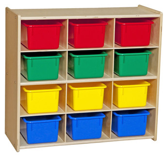 Contender 12 Section Storage with Assorted Bins