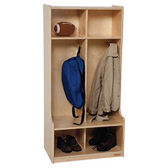 Contender 2-Section Coat Locker with Bench & Cubby Storage