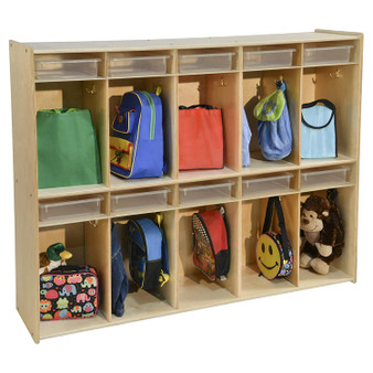 Contender 10 Section Locker With Translucent Trays