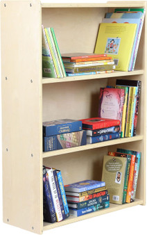 RRI Goods Montessori Birch Bookshelf with 3 Tier Shelves