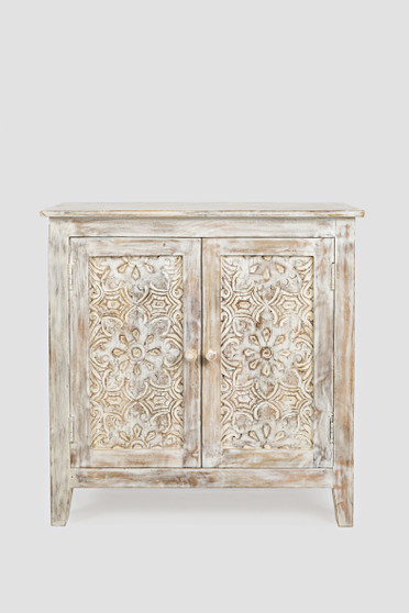 World Vault Hand Carved 32" Accent Chest