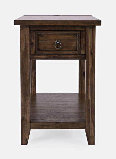 Urban Mission Style  USB Charging Side Table