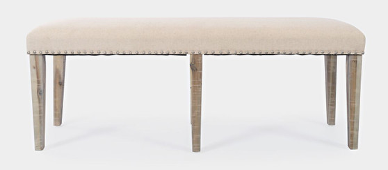 Vista Transitional 52" Backless Upholstered Dining Bench