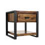 Loftworks Modern Distressed End Table with Drawer
