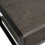 Pinnacle Modern Loft Iron and Wood Coffee Table