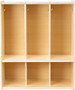 3-Section Coat Locker with Bench & Cubby Storage