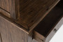 Urban Mission Style 4 Door Server Storage Cabinet Buffet