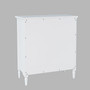 32-inch Glass Door Accent Cabinet with Drawer and Adjustable Shelf