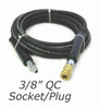 Suttner [Part #B3V45050] Pressure Washer 5/16" Single Wire 4000 PSI Wrapped Hose, 50', 5/16" ID, .65" OD, 3/8" MNPT x M Swivel, 4000 PSI, 250 deg F, Black