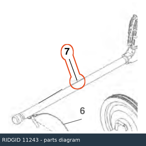 RIDGID 11243 Pump Handle Assembly parts diagram