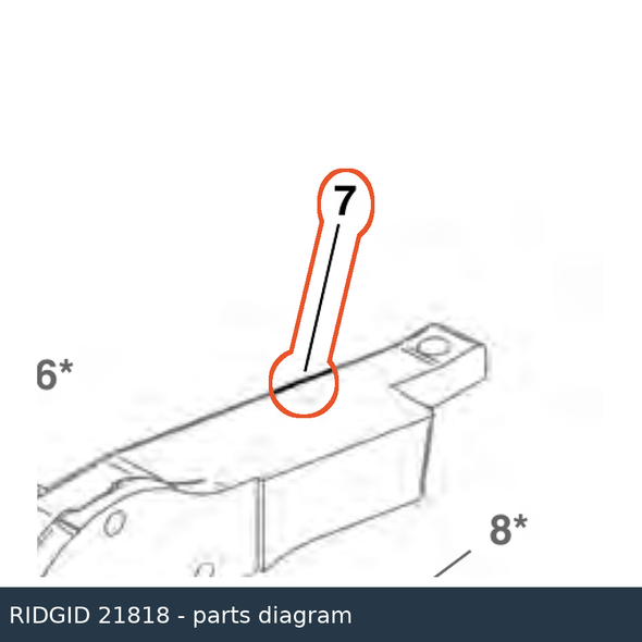 RIDGID 21818 Pump Body parts diagram