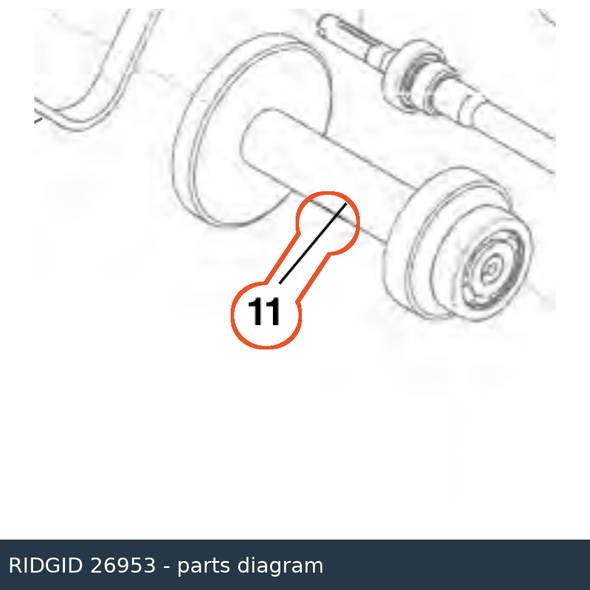RIDGID 26953 Intermediate Shaft parts diagram