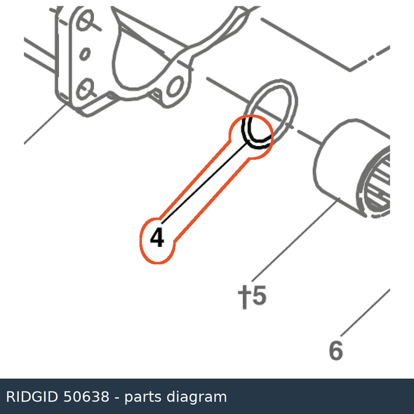RIDGID 50638 O-Ring (1) parts diagram