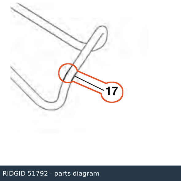 RIDGID 51792 Leg Handle parts diagram