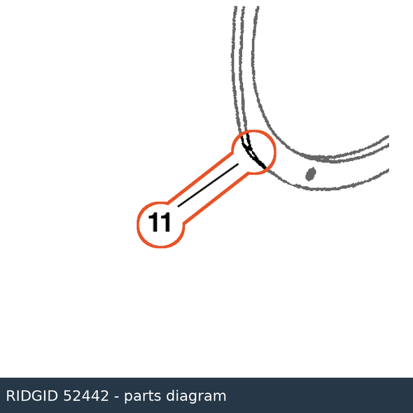 RIDGID 52442 Support Ring parts diagram