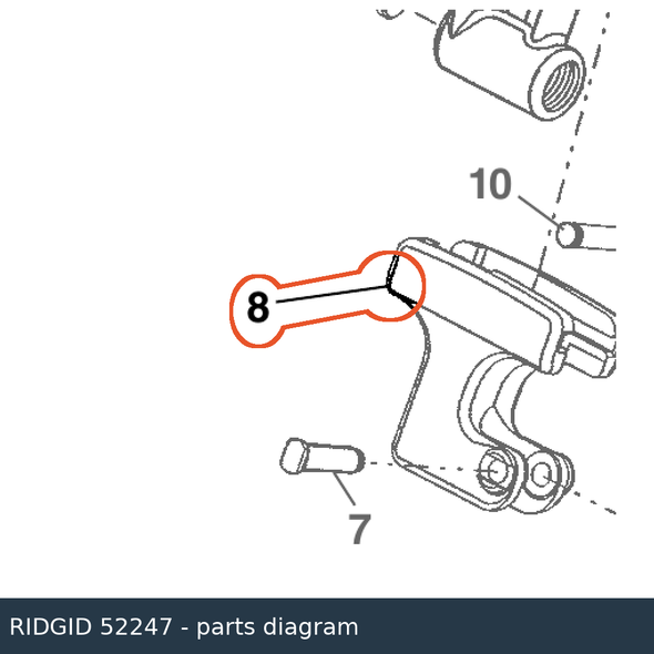 RIDGID 52247 Wheel Housing parts diagram