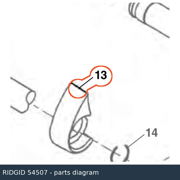 RIDGID 54507 Carriage Stop parts diagram