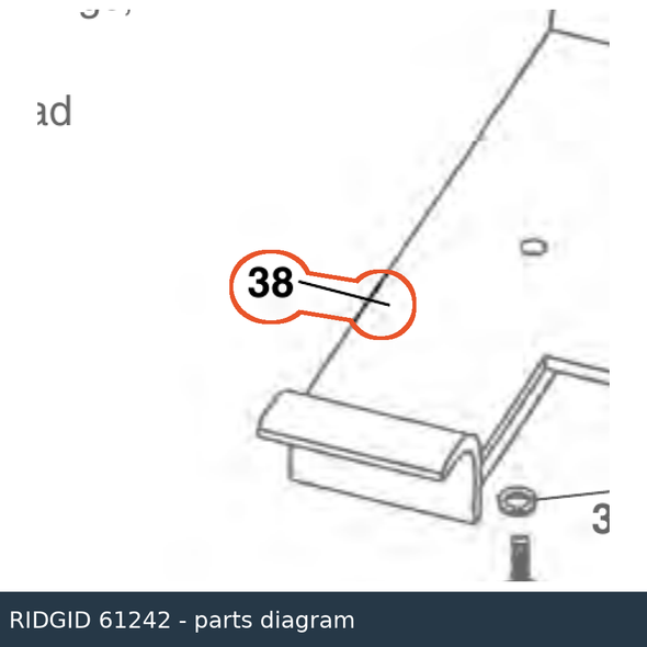 RIDGID 61242 Base - 535 parts diagram