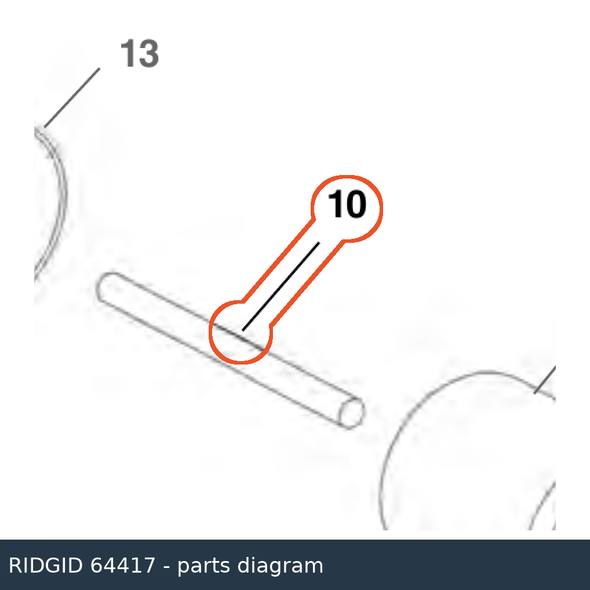 RIDGID 64417 Tie Rod parts diagram