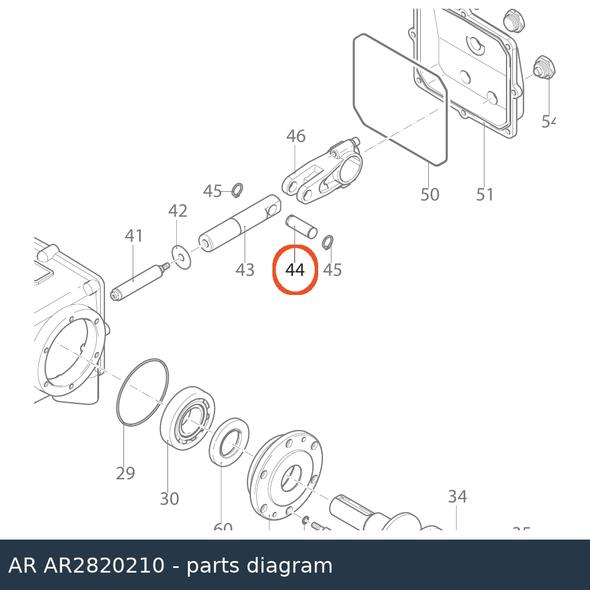 AR AR2820210 Connecting Rod Pin callout 44 parts diagram
