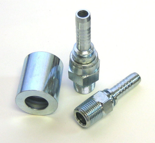 Suttner [Part #899300014] Build Your Own Hose, Crimp Ferrule Zinc Plated Steel