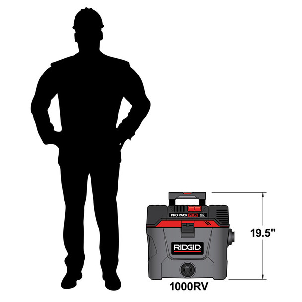 Ridgid [Part #50328 ] VAC, RED 10G 1000RV PROPACK