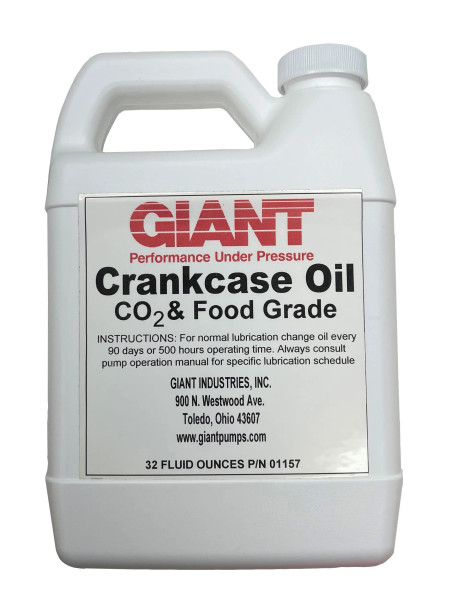 Giant Pumps [Part #01157] CRANKCASE OIL, FOOD GRADE FOR CO2, 1 QT.