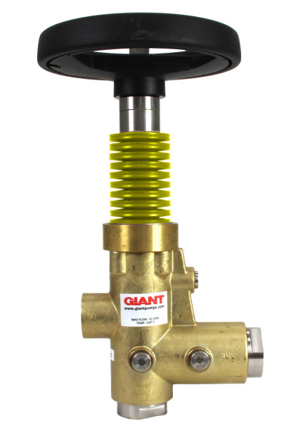 Giant Pumps [Part #22948RH] REGULATOR W/HANDWHEEL, 60 GPM @ 1600 PSI, YELLOW SPRG