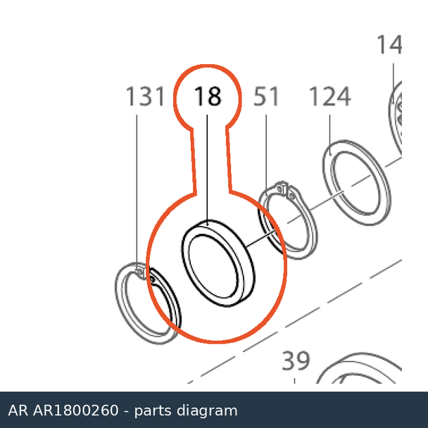 AR AR1800260 Cover parts diagram