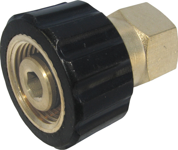 General Pump D10029 Coupler, 3/8NPT-F x M22, 4000 PSI
 General Pump D10029 Coupler, 3/8NPT-F x M22, 4000 PSI