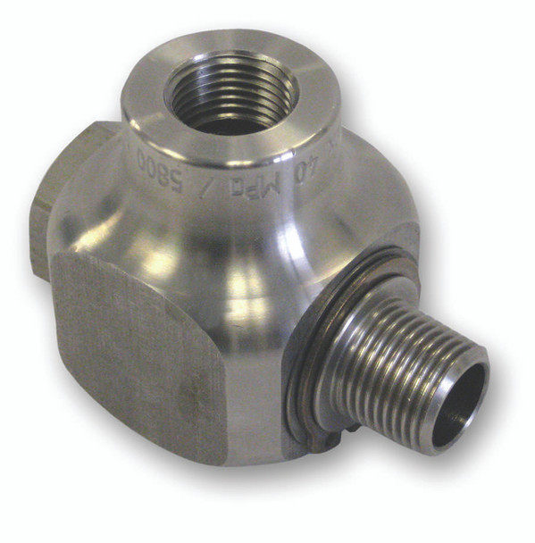 Suttner [Part #200322560] ST-322 1/2" M x 1/2" F Elbow Swivel, Stainless Steel (4500 PSI)
