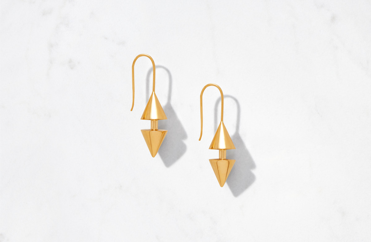 Double Cone Earrings Short