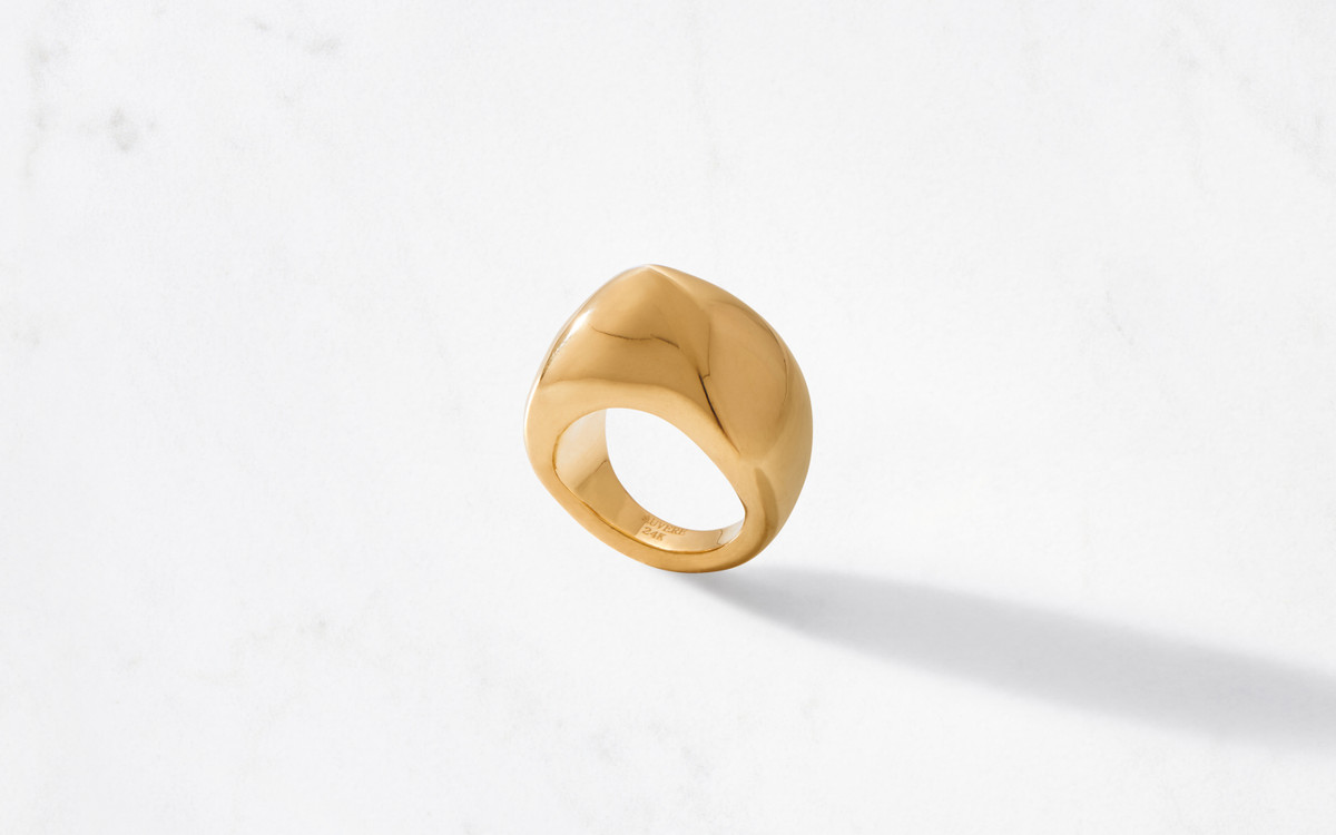 Xanthe Ring Polished 24K Gold Auvere