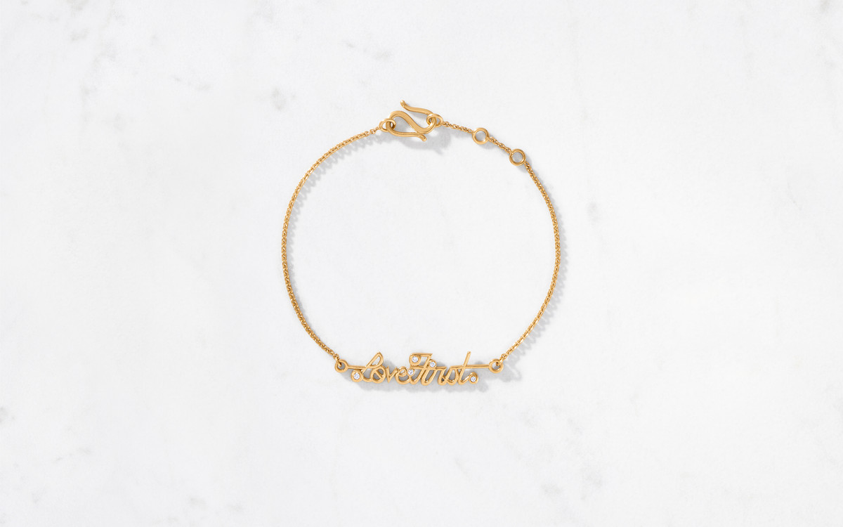 22 Karat Gold Small Links Bracelet - David Tishbi Jewelry