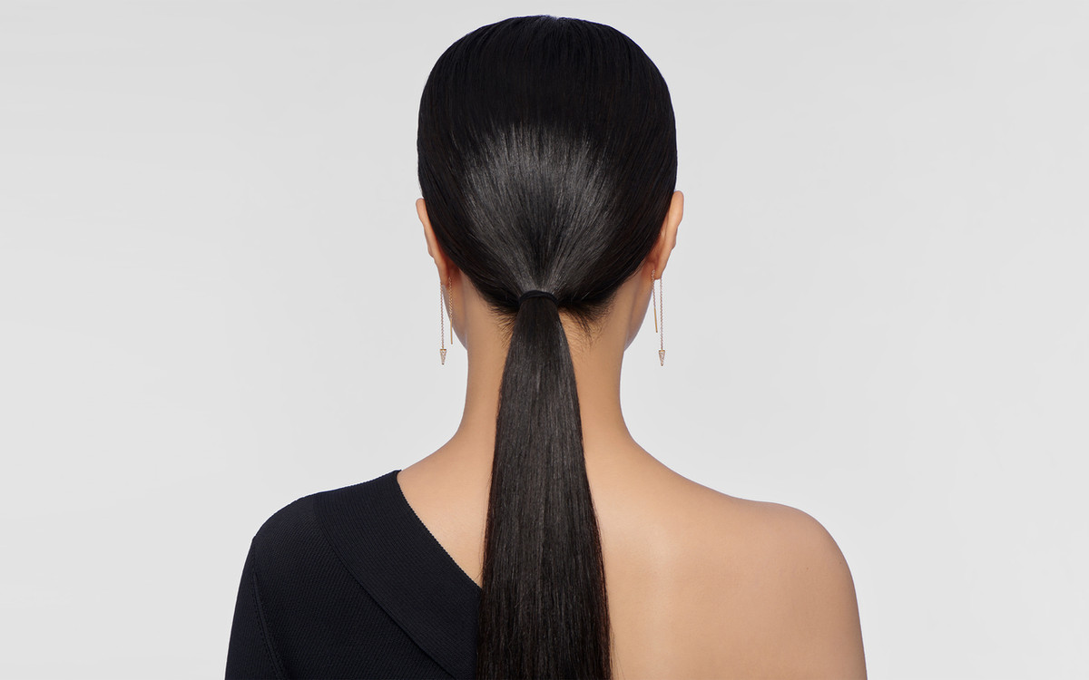 Diamond Cone Threader Earrings