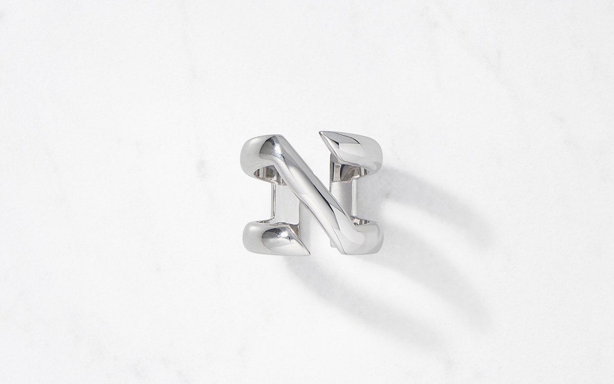 【ARGUE】Silver.925 SLAVY RING 11号～13号 Slash Ring Sterling Silver - AUVERE