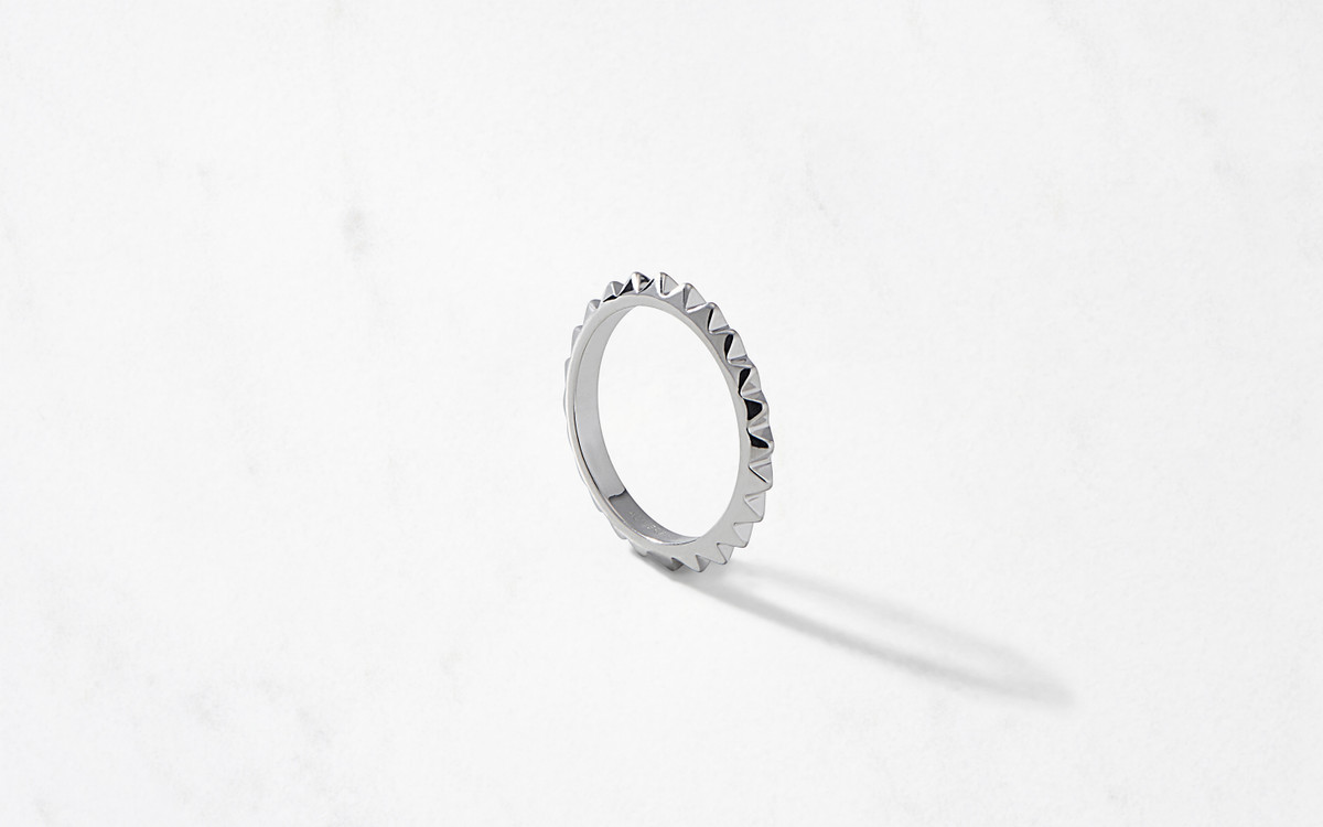 Pyramid Band Narrow / Silver