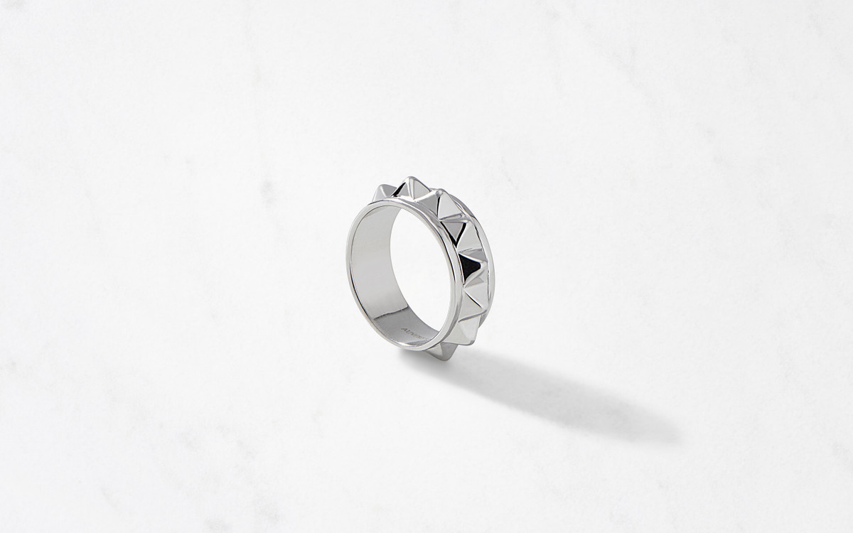 Pyramid Band Wide / Silver