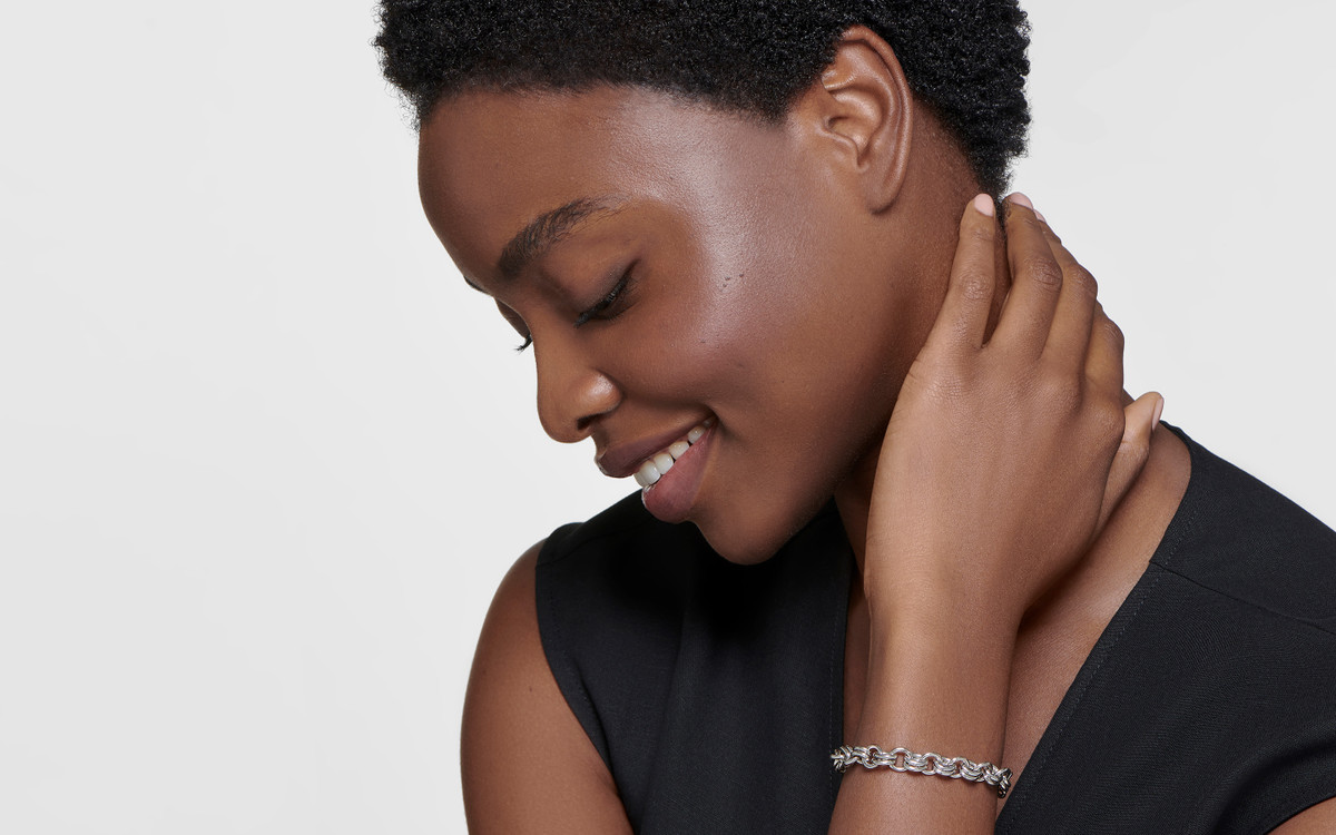 Double Link Bracelet Heavy / Silver