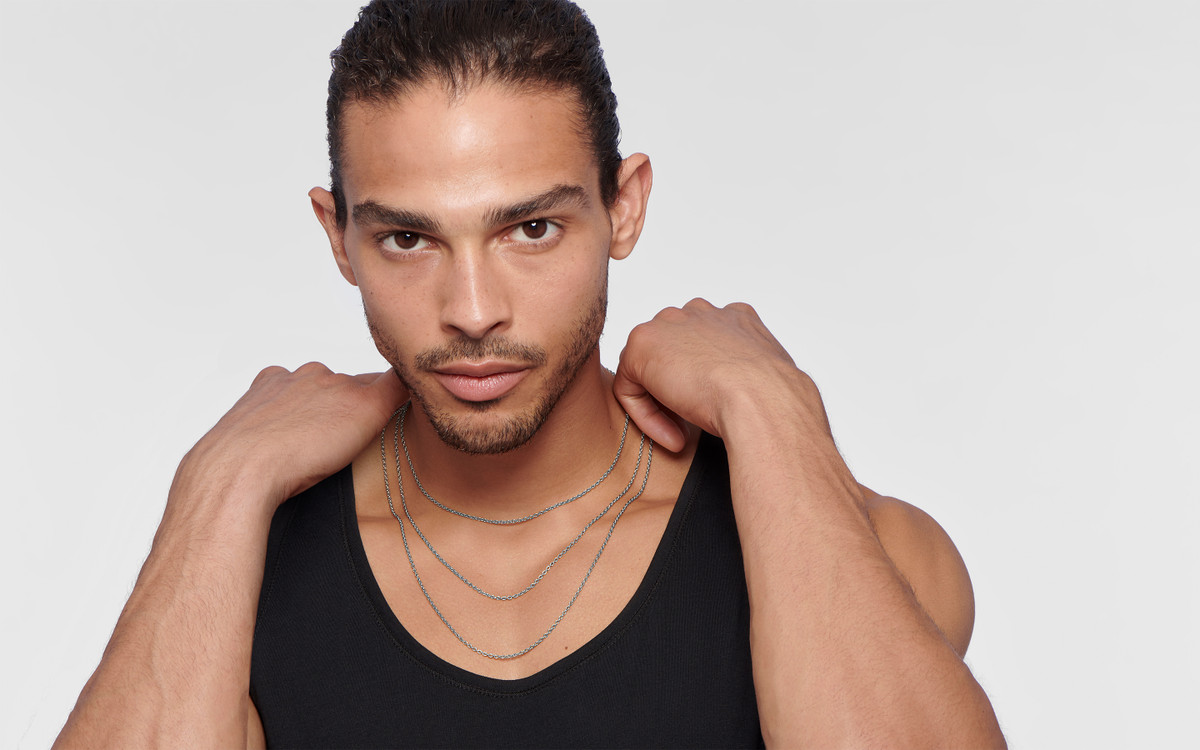 Cable Link Necklace 2 mm / Silver