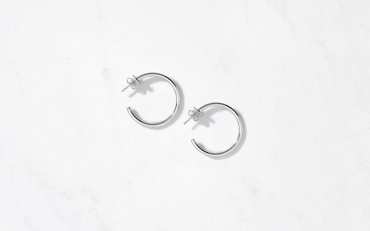 The Hoop  Earrings S / Silver 